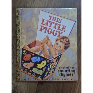 VTG This Little Piggy & Other Counting Rhymes Little Golden Book Roberta Paflin